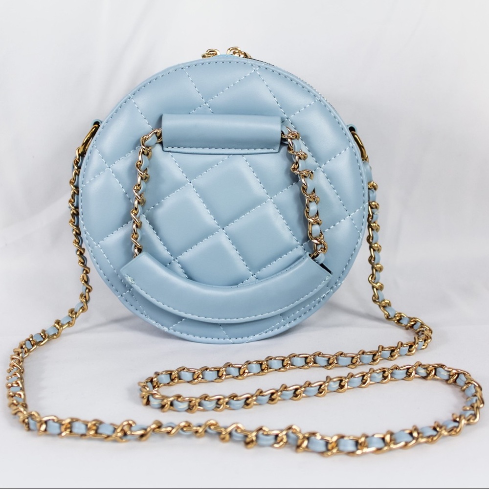 TRESLUX Blue Circle Crossbody Bag